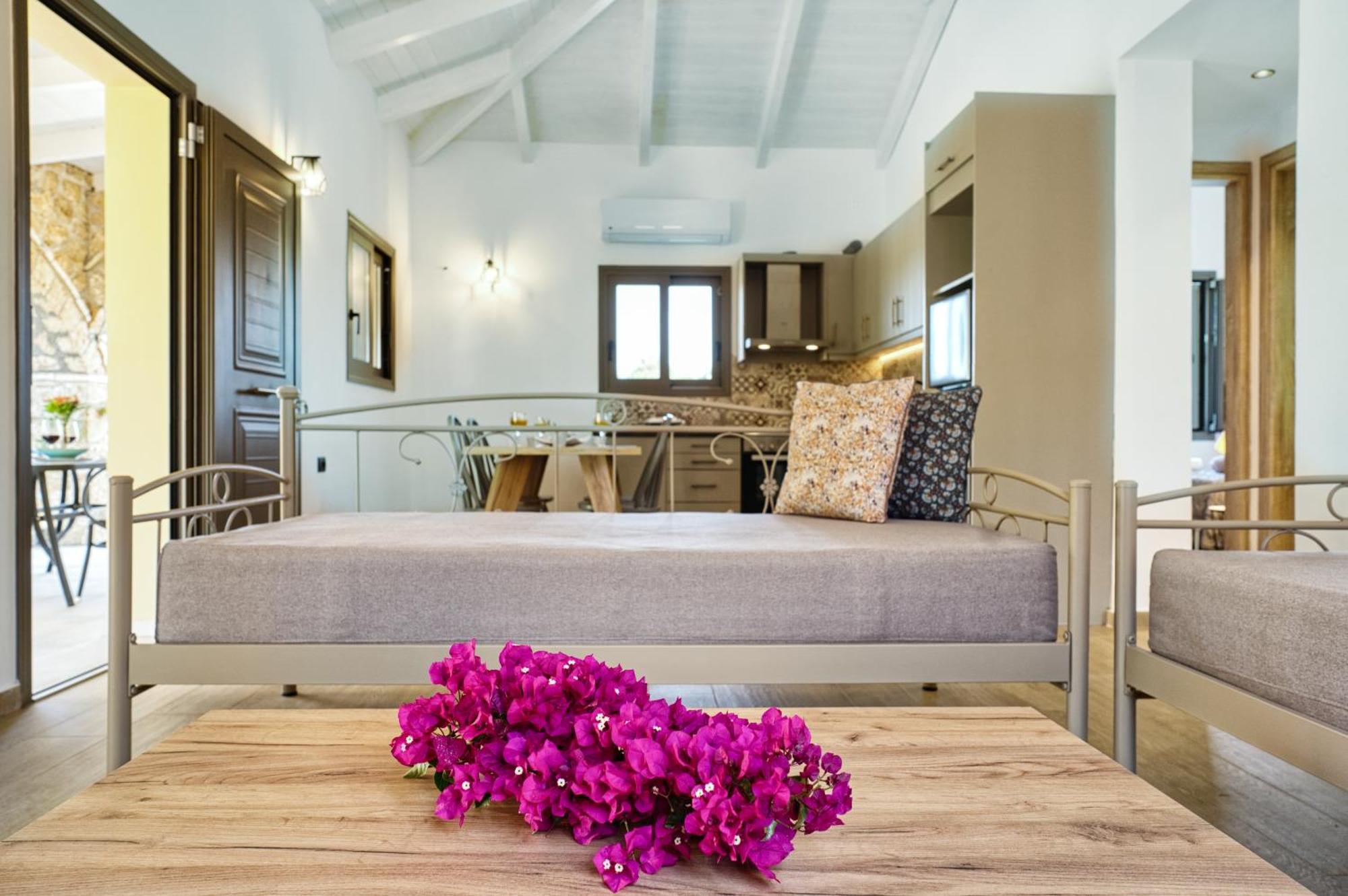Astarte Villas - Astra Private Villas With Pool Vasilikí Exteriör bild