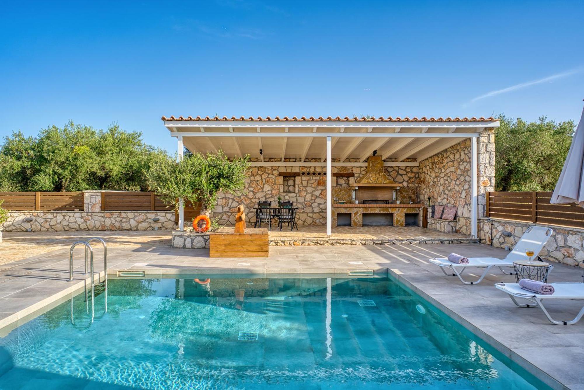 Astarte Villas - Astra Private Villas With Pool Vasilikí Exteriör bild